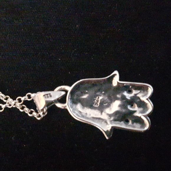 Silver Pendant and Silver Necklace - Picture 3 of 4
